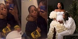 “Be available emotionally and physically” –Yhemolee inspires men by sharing an emotional video of his wife throughout her pregnancy journey