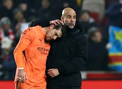 Guardiola rues missing players as man City out-muscled by Brentford